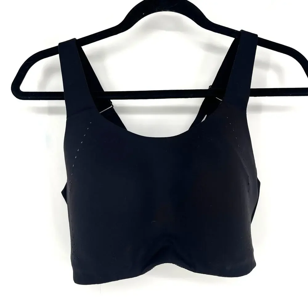 Lululemon AirSupport Bra High Support Run Black Asphalt Grey 38D